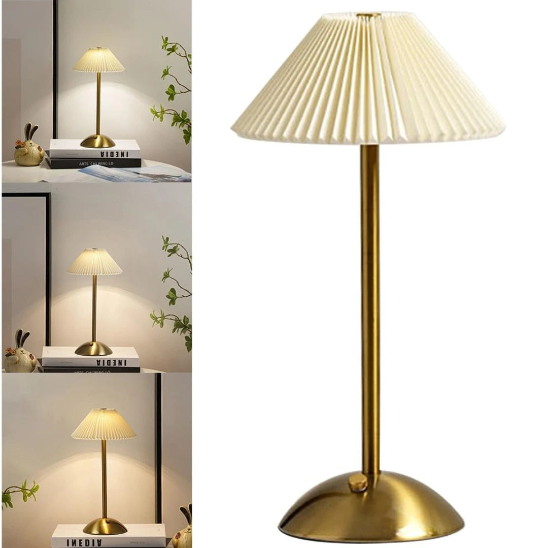 Cordless Velora reading lamp by Chronos Lights, ideal for bedside tables in luxury Mumbai residences and hotel suites. |