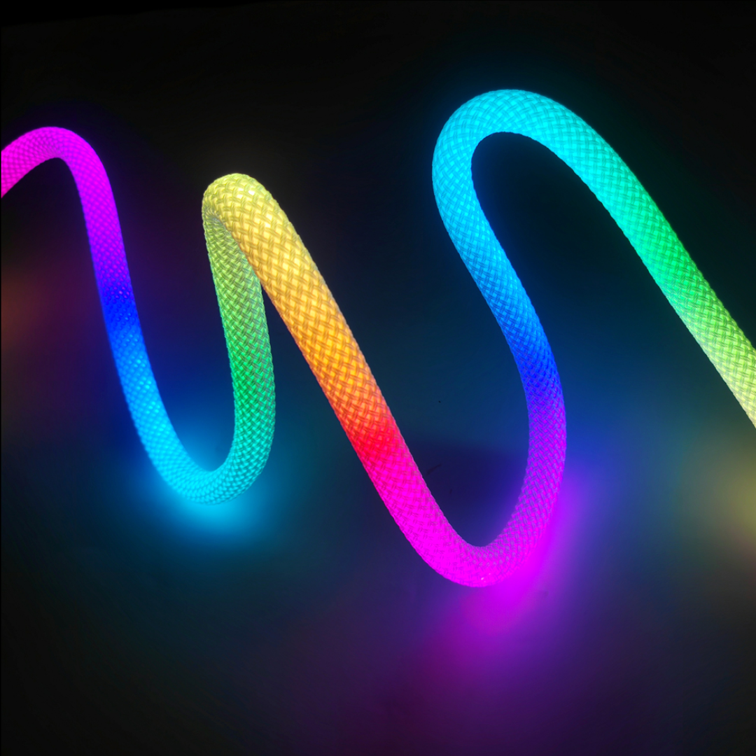 Chronos Lights creative RGBIC neon flex rope LED strip for signage and decoration
