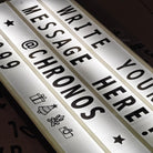 XXL LED Cinematic Light Box with 120 interchangeable letters, numbers, and symbols – Chronos Lights