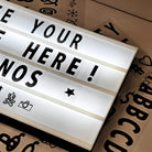 XXL Cinematic Light Box – Stylish LED light board for home decoration, daily affirmations, and message displays – Chronos Lights