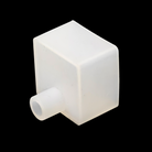 Silicone end cap without hole for complete sealing of LED strips.