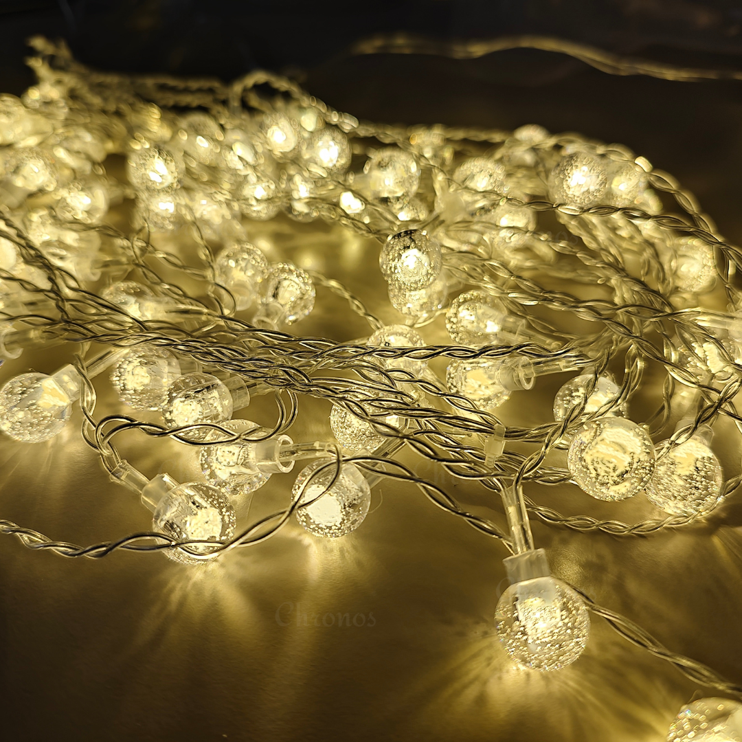 Bubble curtain LED lights for cafes, restaurants, retail, and boutique window displays