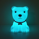 Cute silicone night light for kids, made with child-safe materials and rechargeable LED.