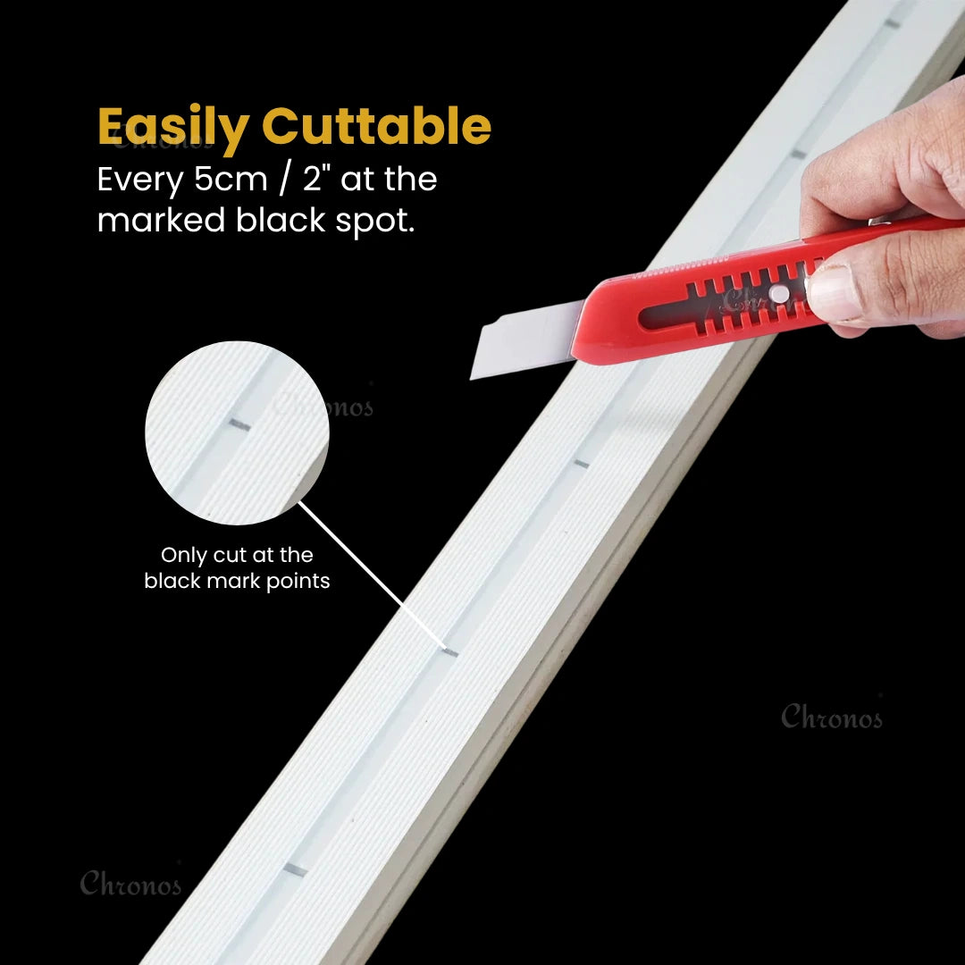 DC24V high density LED neon flex light with 3000K warm white glow and stable brightness