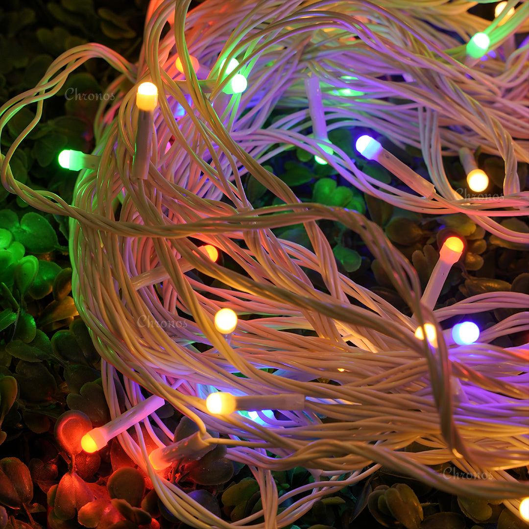 Decorative LED String Lights for Ganpati Decoration – Elegant Multicolor Glow