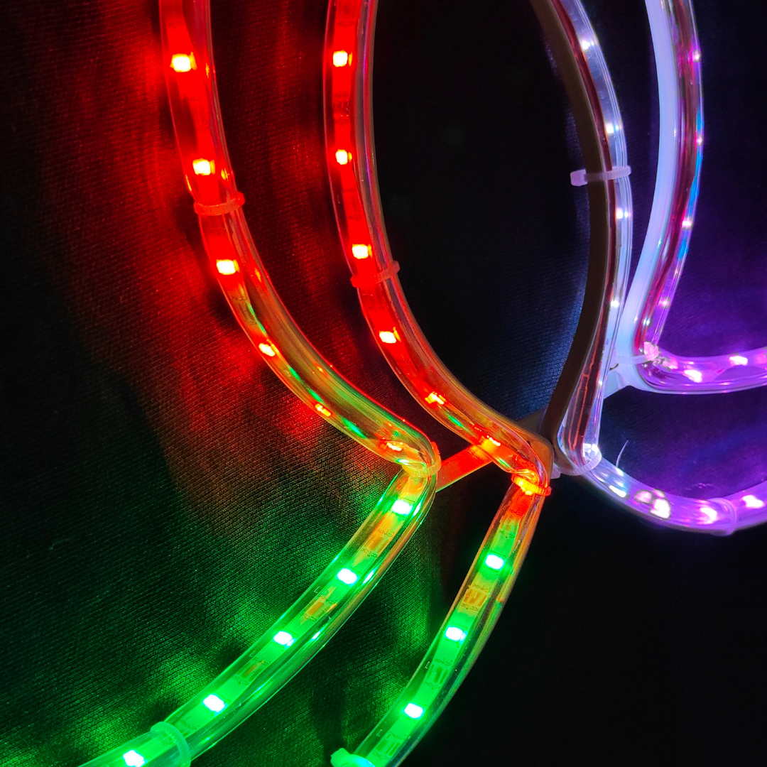 Decorative RGB neon diya light for festival use in indoor and outdoor spaces