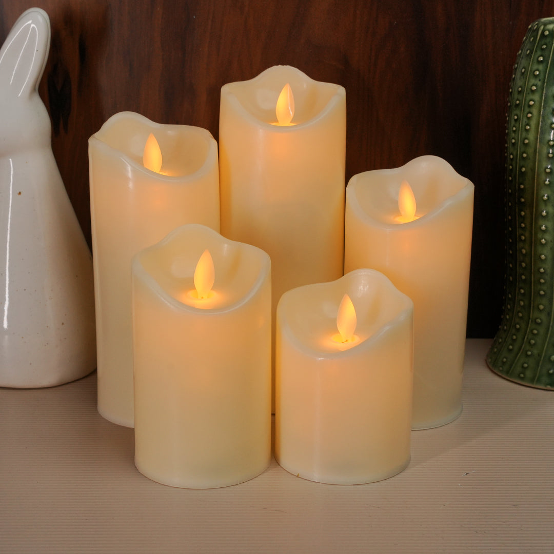 LED moving flame candle for festival and celebration lighting