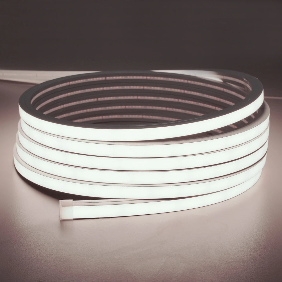Flexible neon profile light, 10 mm square silicone.