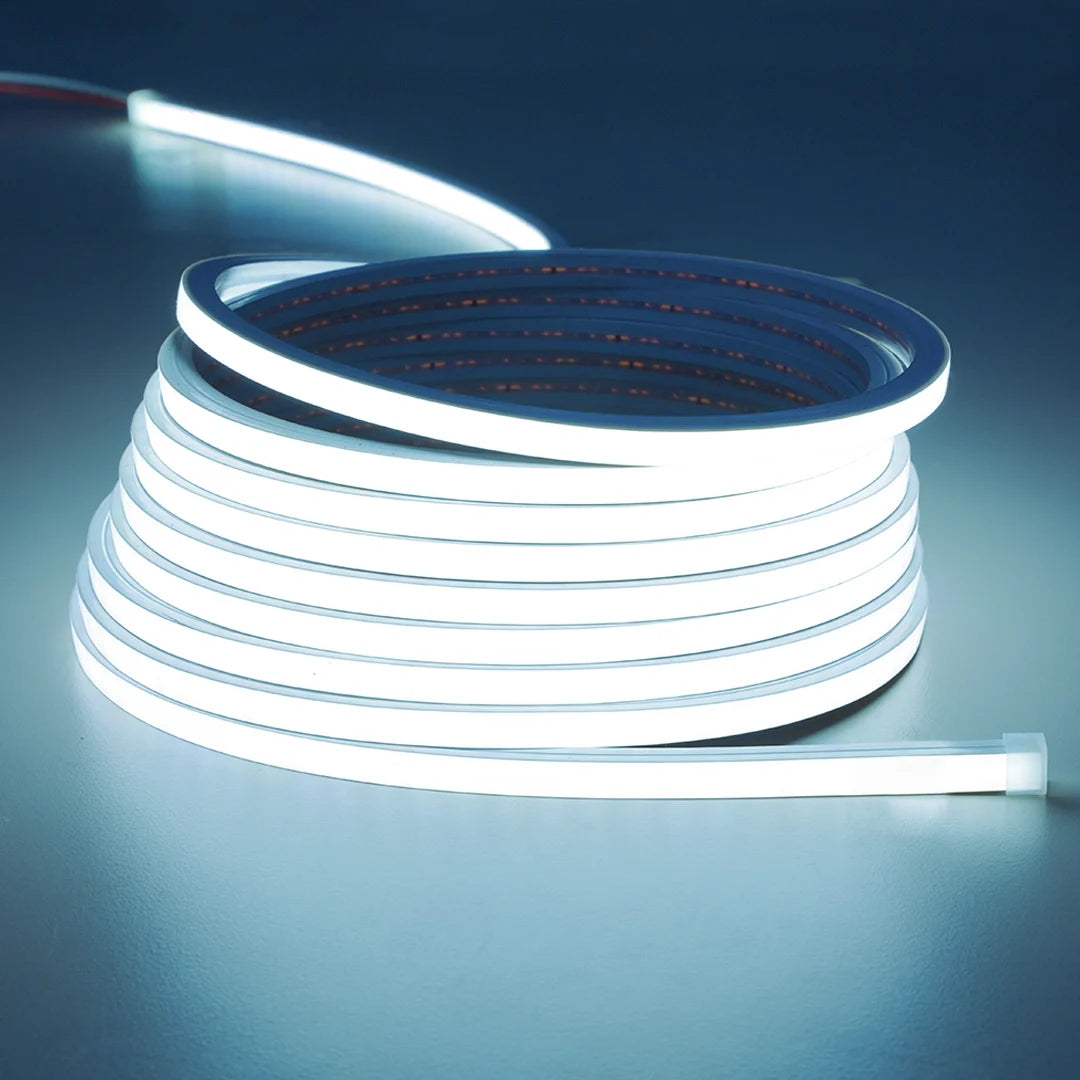 Flexible neon profile light, 8 mm square silicone, 5 m roll. - Chronos Lights Mulund