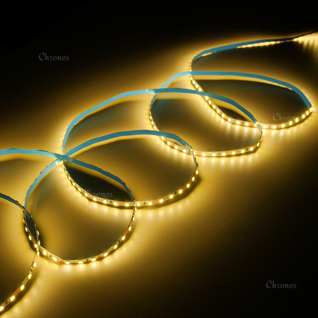 Flexible 5mm Warm White LED Strip Light – 12V, 5M – Smooth & Ambient Lighting