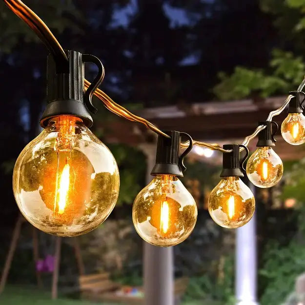 Chronos G40 waterproof LED patio string lights with shatterproof bulbs for outdoor celebrations