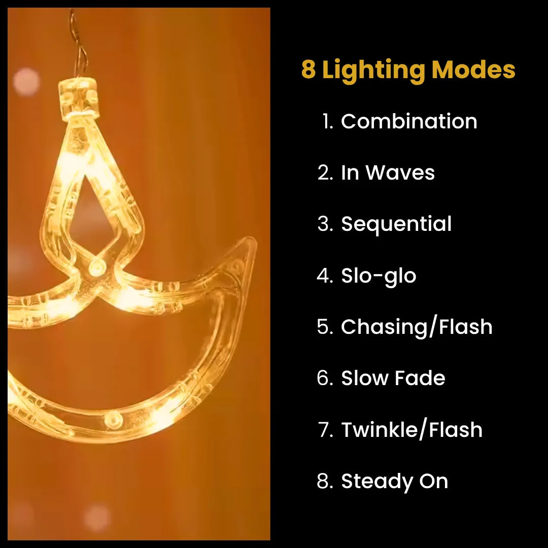 Golden leaf curtain string lights 10ft x 3ft backdrop for weddings and celebrations