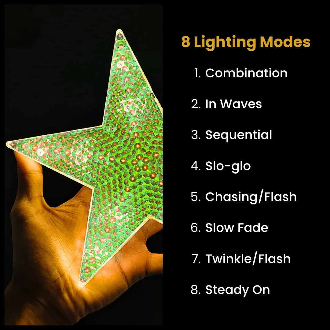 Holographic star curtain LED lights with 3 meter width for festive and event décor