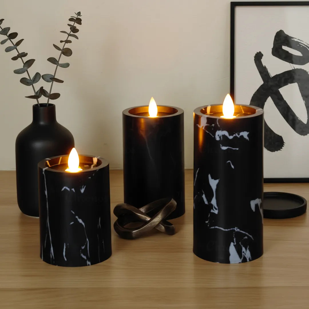 LED moving wick candle for Diwali and Christmas decoration