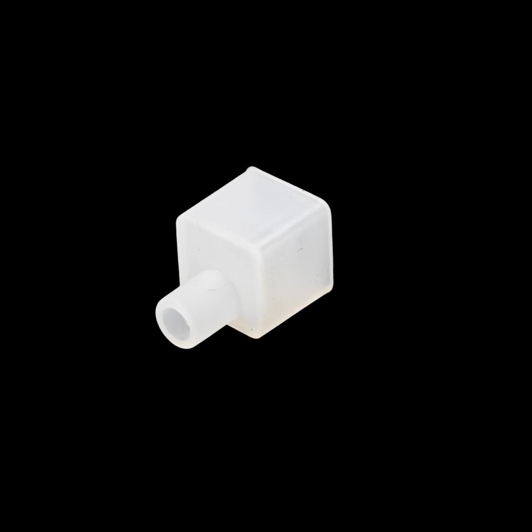 LED profile installation kit, includes silicone end caps and metal clips.