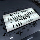 LED XXL Cinematic Light Box – Professional signage solution for retail shops, cafés, and events – Chronos Lights