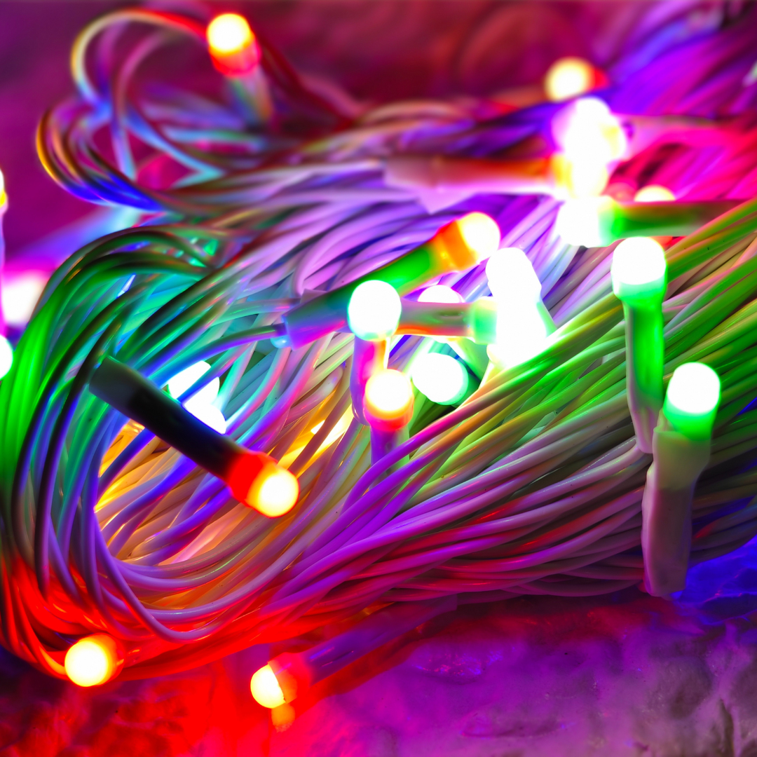 23 m Long LED String Lights with 90 Multicolor Bulbs – Ideal for Large Decor