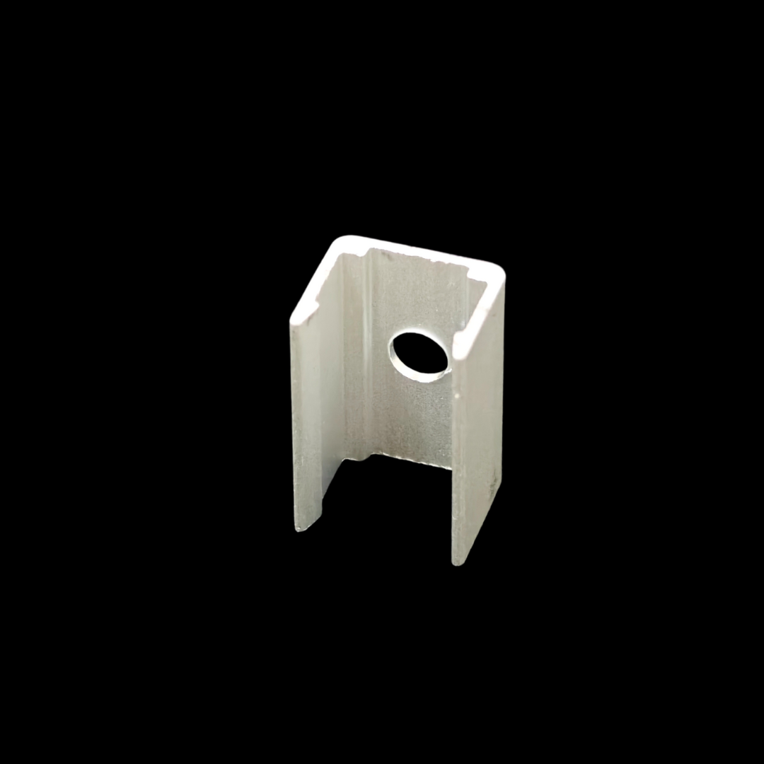 Stainless steel clips for mounting silicone LED profiles.