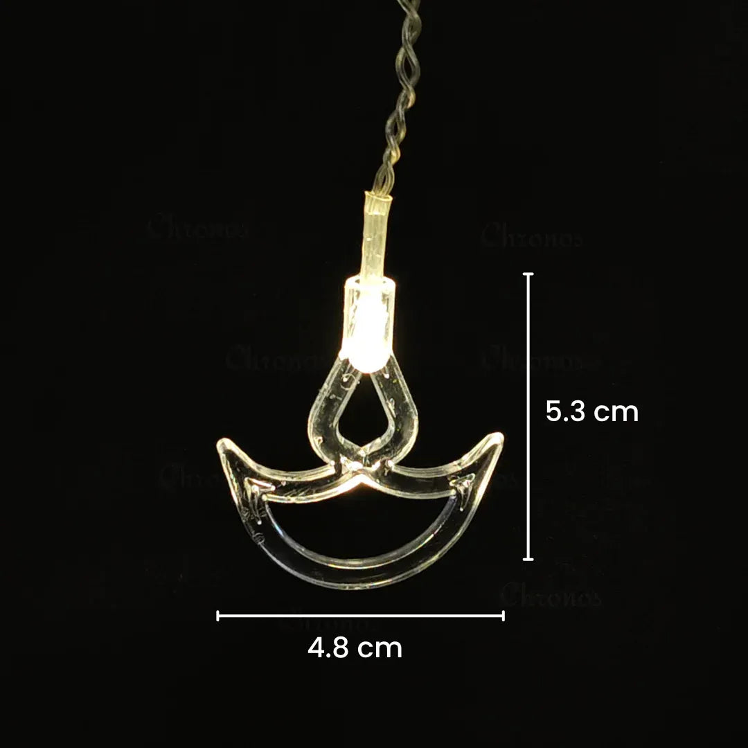 Metallic golden vine garland LED curtain lights for luxury event and stage décor