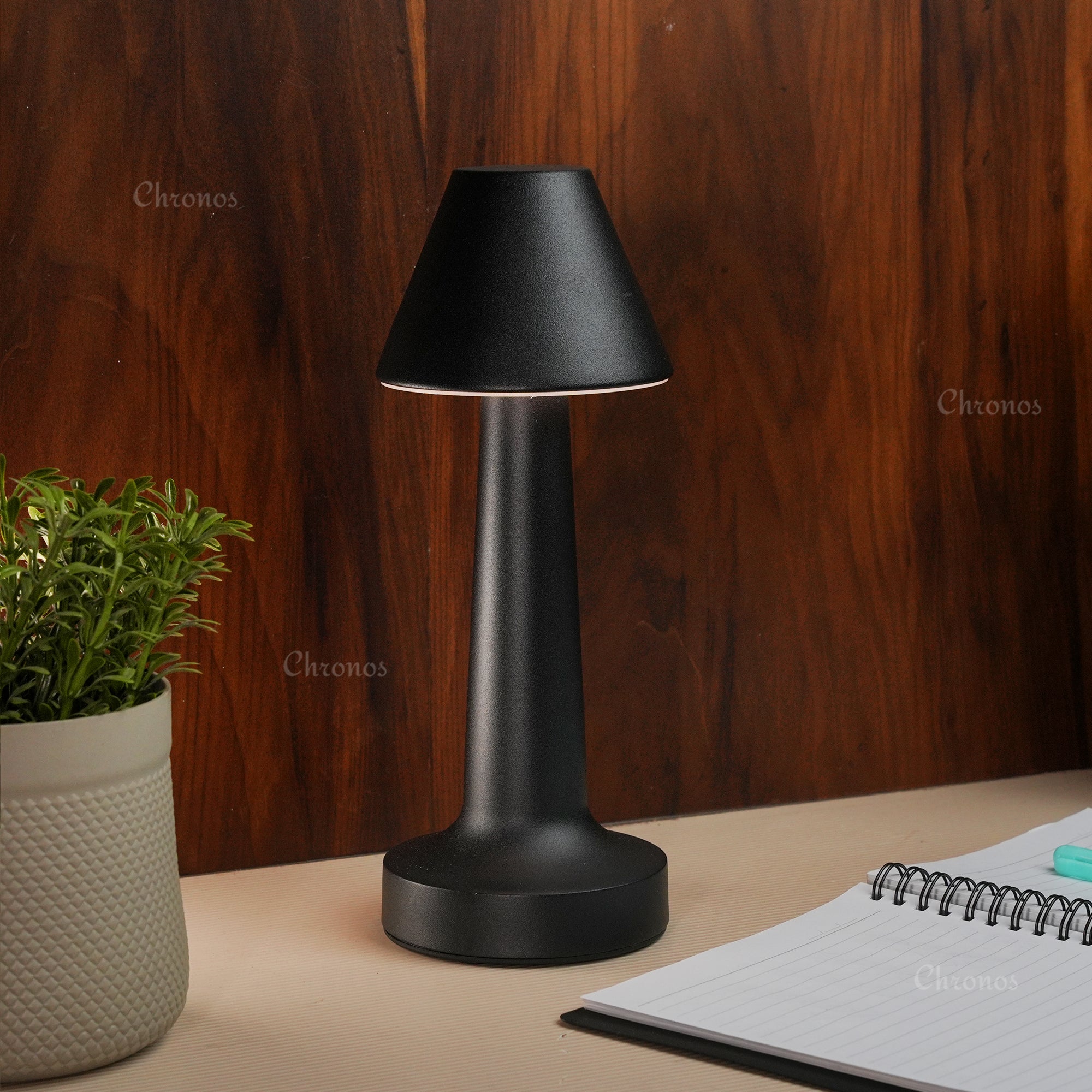 Modern pyramid-shaped decorative lamp for home, cafes, and outdoor dining