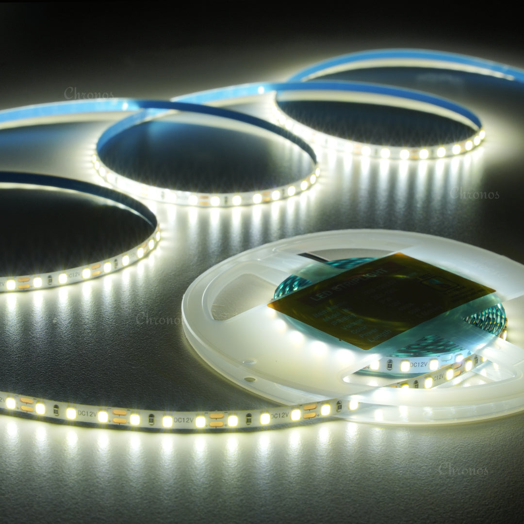 5mm Natural White LED Strip Light – 120 LEDs/m, 12V, 2835 SMD – Soft & Balanced Glow