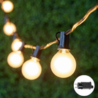 Warm white G40 outdoor hanging lights for patio, backyard, and garden decoration with energy-efficient LED bulbs