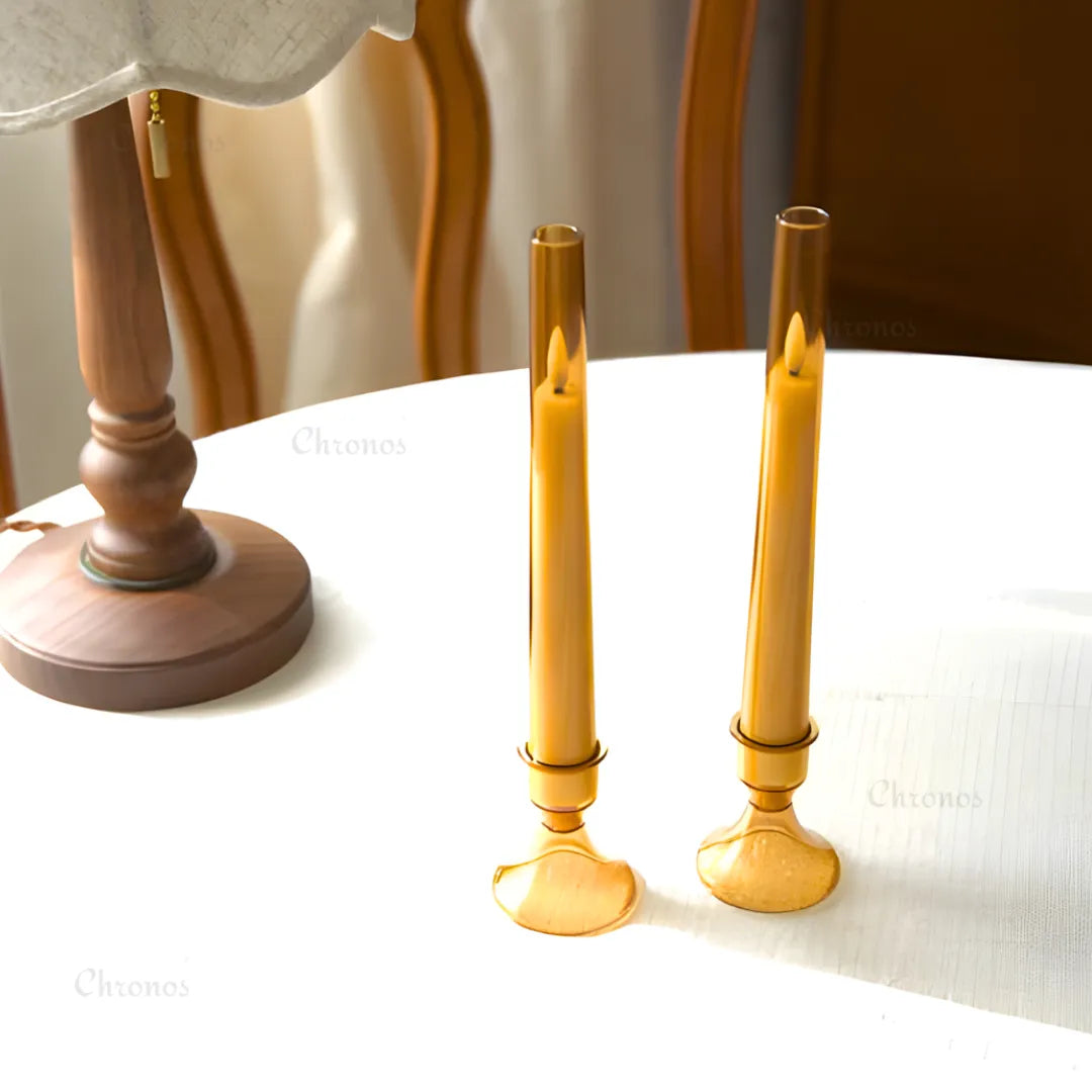 Safe LED candles suitable for pooja mandir decoration