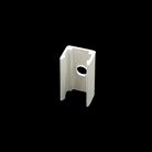 LED diffuser accessory kit: silicone end caps + metal mounting clips.