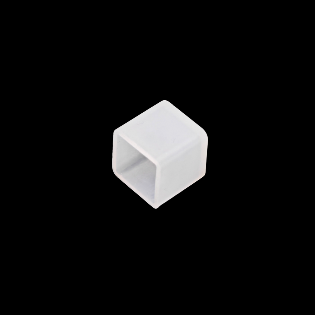 Silicone end caps for LED profiles in various sizes.