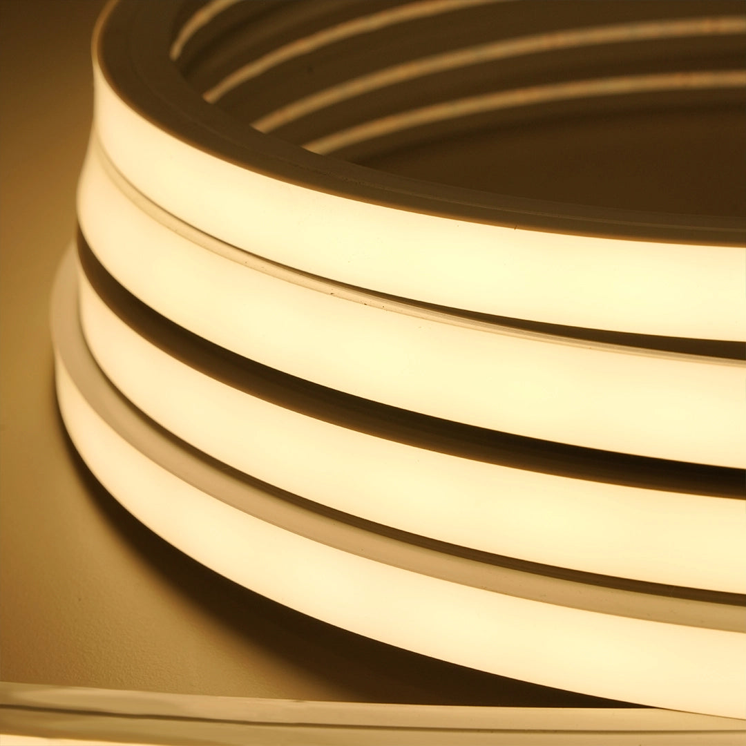 12 mm×12 mm silicone neon profile light, front bend.