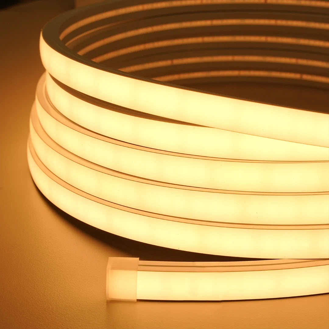 15 mm×10 mm silicone neon profile light, front bend.