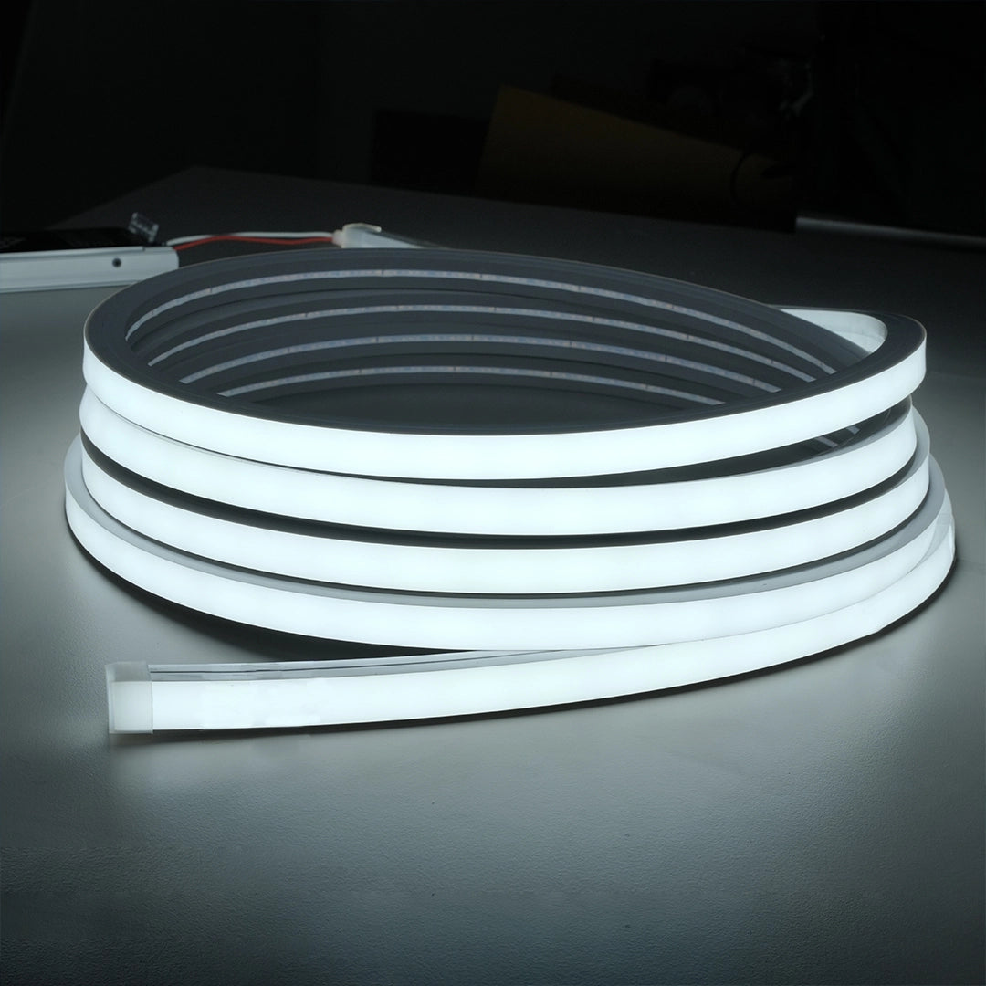 IP65 silicone neon profile 12 mm square for wet locations.