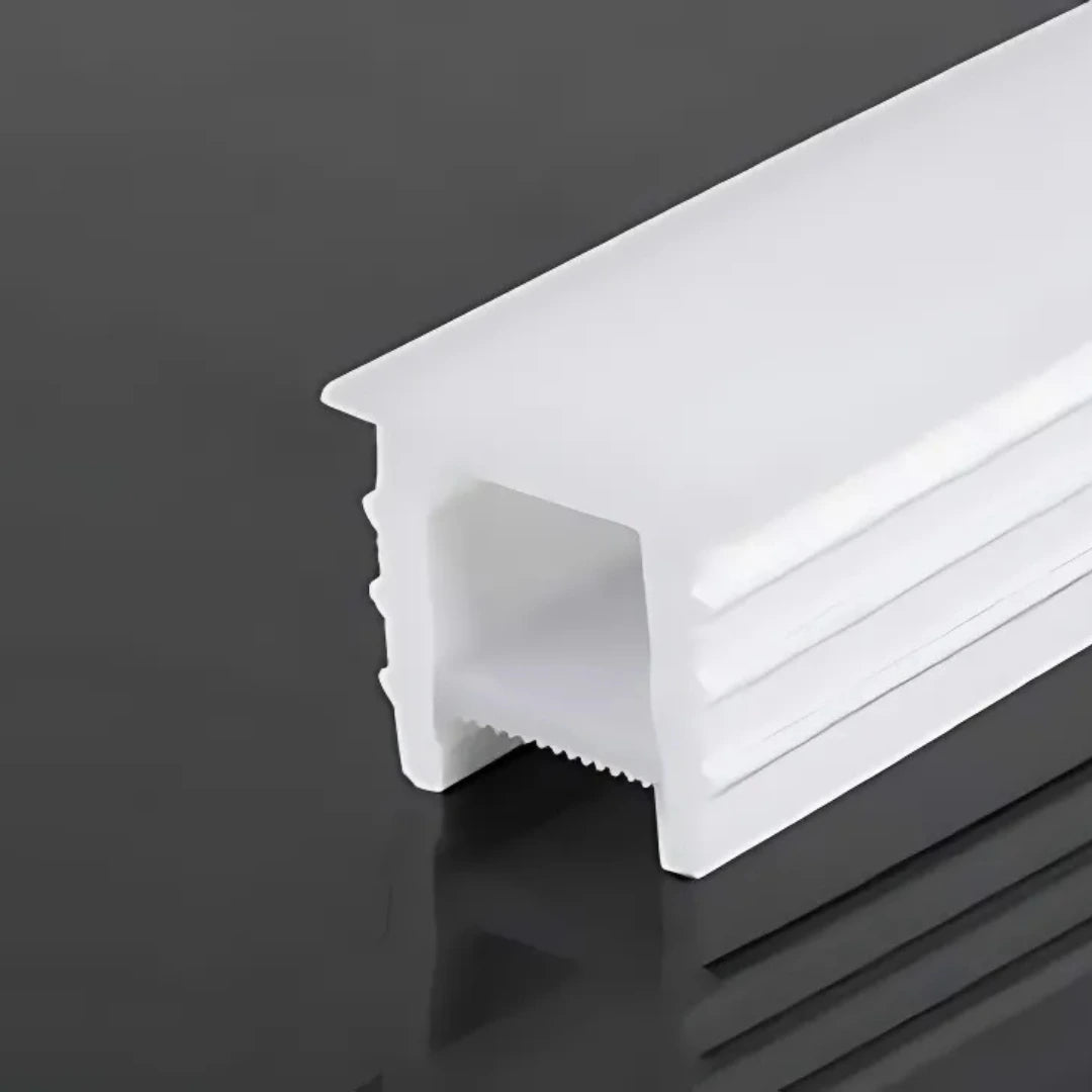 10 × 10 mm flexible silicone LED profile for top-light effect.