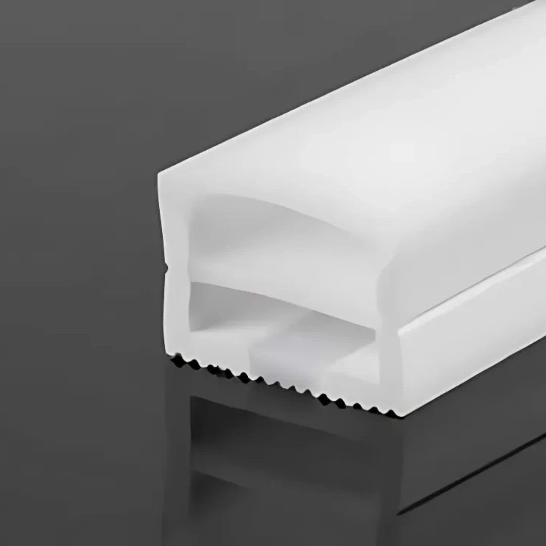 15 × 10 mm flexible silicone LED profile for top-light effect.