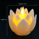 Soft-touch Lotus LED Tealight Candles for cozy, romantic lighting—perfect for bedrooms, meditation, and gifting.
