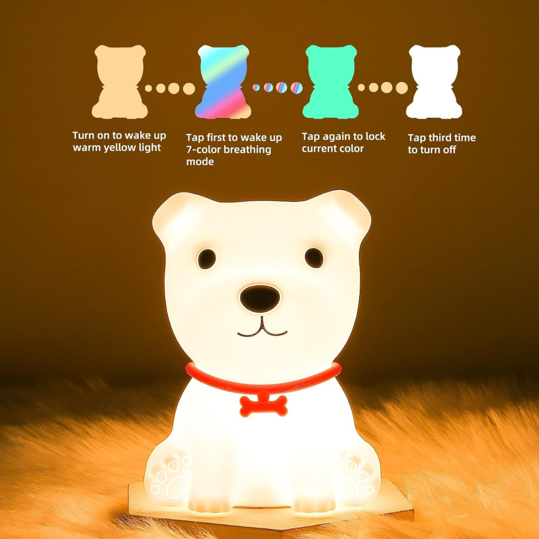 Soothing LED sleep lamp for toddlers and infants, helping them sleep peacefully.