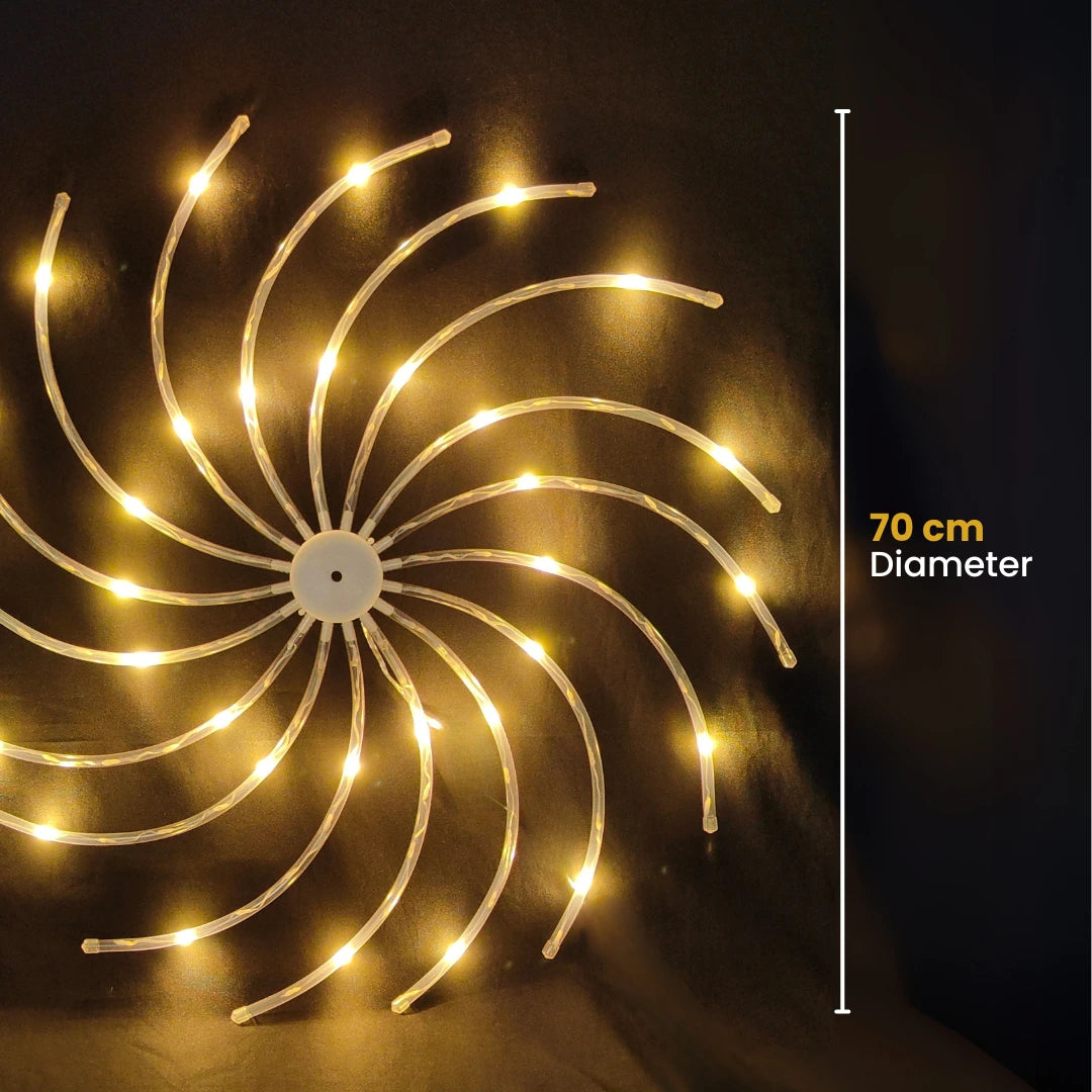 Straight line Ganpati chakra LED backdrop light for stage and border decoration