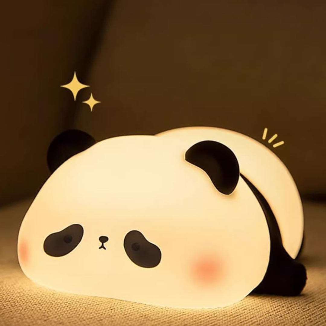 USB rechargeable 3-level dimmable squishy LED night light, ideal for children's bedrooms and nurseries.