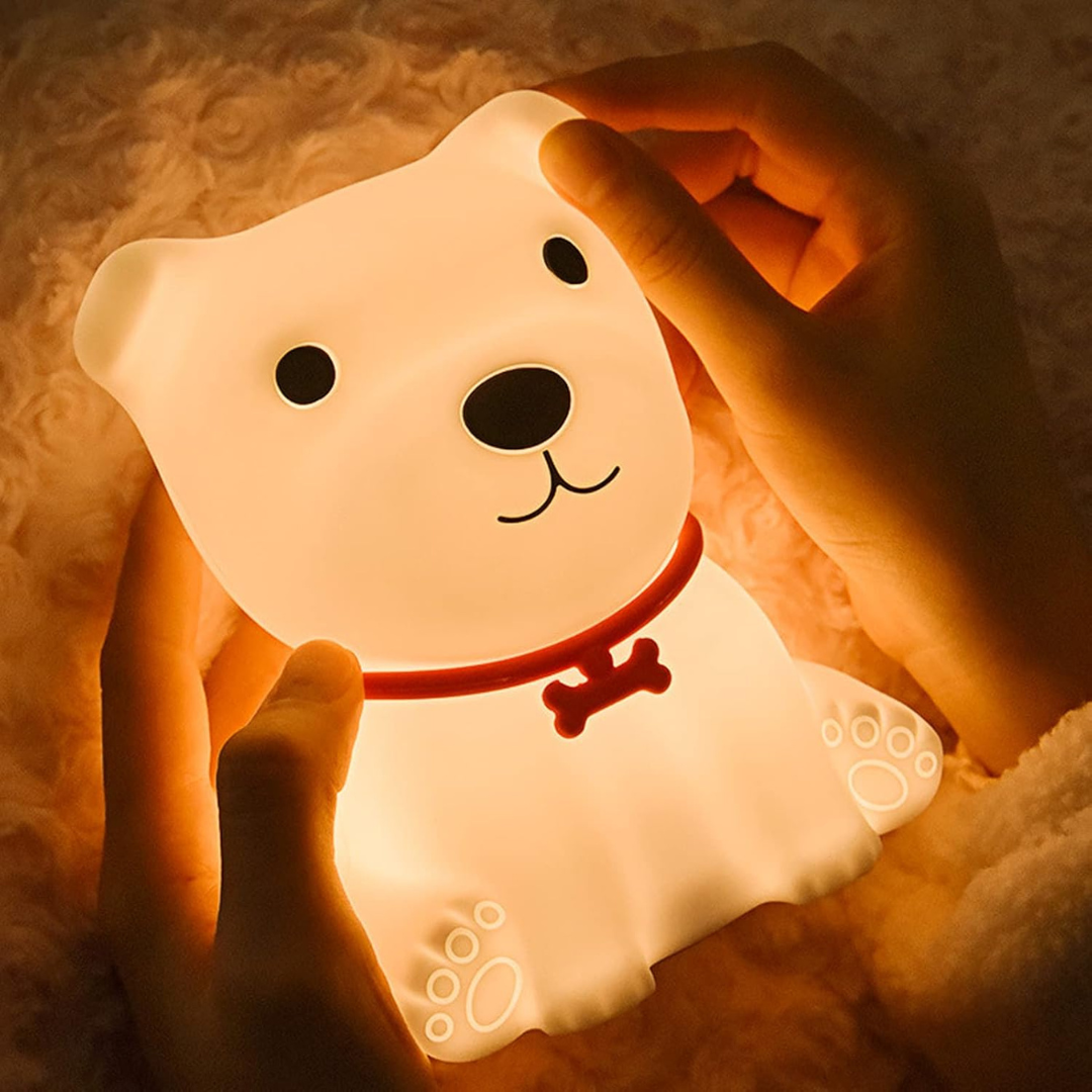 USB rechargeable sleep companion night light for kids, providing a calming atmosphere.