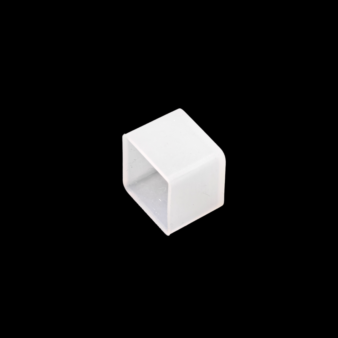 Waterproof silicone end caps for flexible LED channels.
