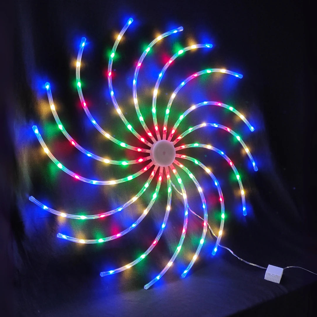 Weather resistant Ganpati LED chakra light suitable for covered outdoor use