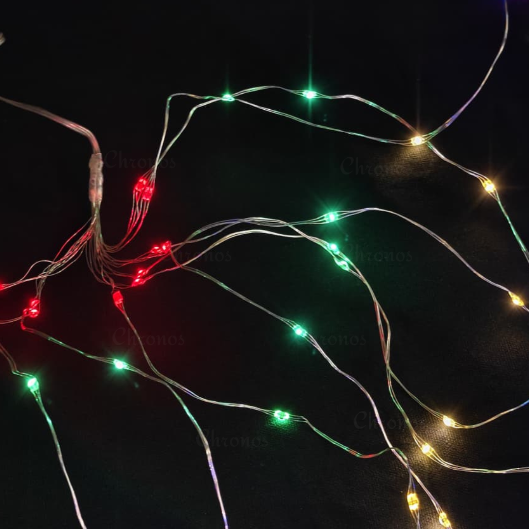 Wedding RGB waterfall fairy lights for stage décor, mandap, and event styling