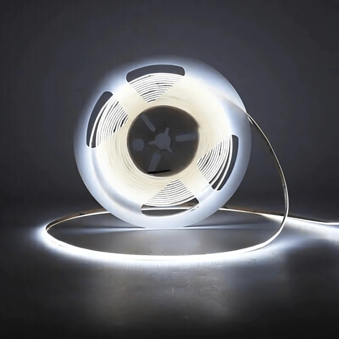3mm White COB LED Strip Light – 384 LEDs/m, 24V – Ultra Bright & Energy Efficient
