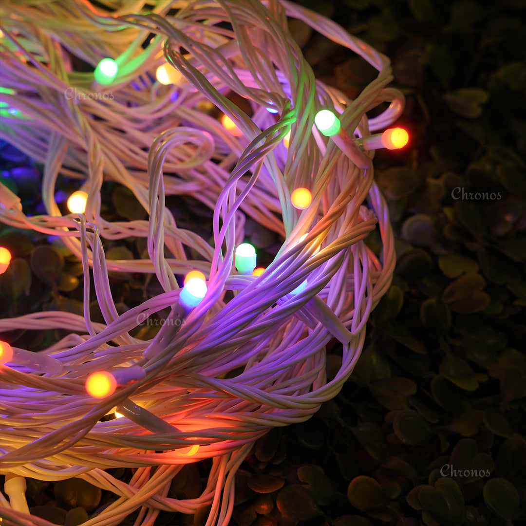 White Wire LED Lights (8 m, 30 LEDs) – Brighten Your Home Decor