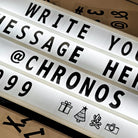 Oversized LED Cinematic Light Box XXL – Ideal for weddings, baby showers, birthdays, and celebrations – Chronos Lights