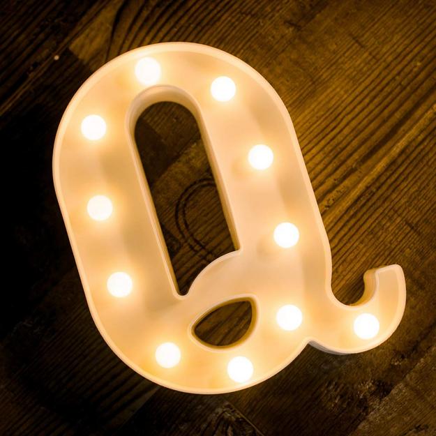 Marquee Letter Sign Lights - Alphabet Q - Chronos