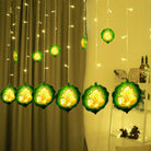 Ganpati Curtain Lights | 12 Ganpati Lights | Warm White LED | Chronos Lights