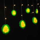 Ganpati Curtain Lights | 12 Ganpati Lights | Warm White LED | Chronos Lights