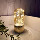 Glass Table Lamps with Fairy Lights | Bell Jar Top