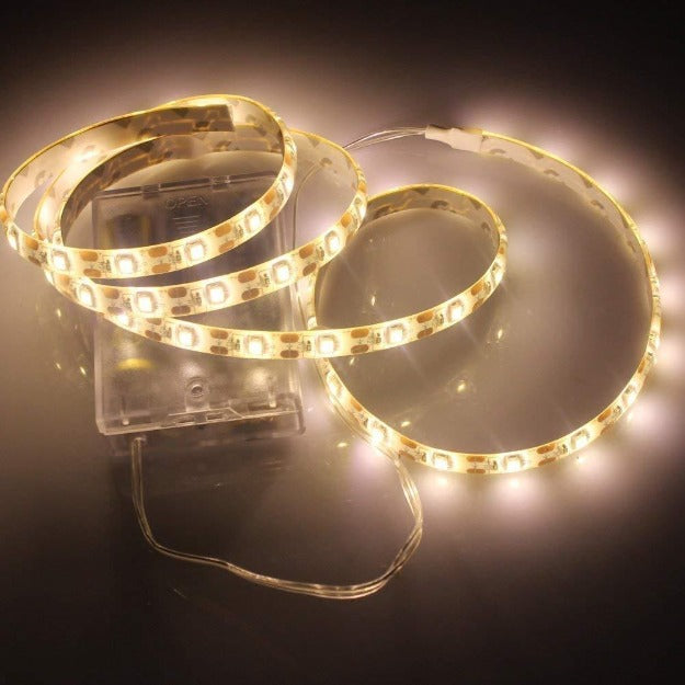 LED Strip Light 3AA Battery Operated - Warm White - 2M